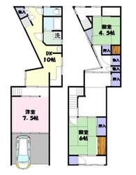 安来町借家の物件間取画像